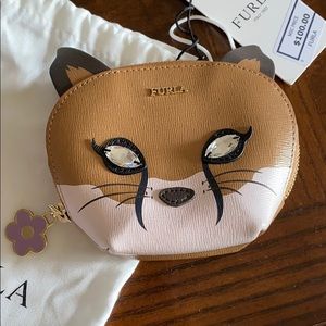 FURLA Fox Coin Purse w/ Keyring